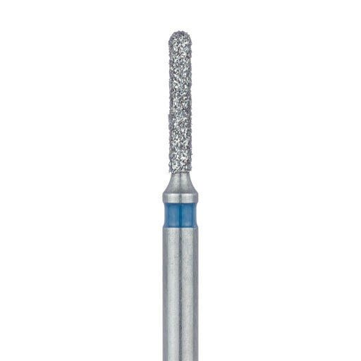 Long Round End Cylinder Diamond Bur, KS0, 1mm Ø, Medium, FG - 838L-010-FG - Avtec Dental