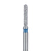 Long Round End Cylinder Diamond Bur, 1.2mm Ø, Medium, FG - 838L-012-FG - Avtec Dental
