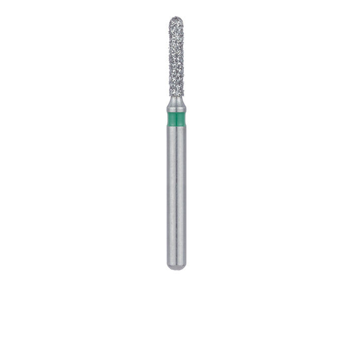 Long Round End Cylinder Diamond Bur, 1.4mm Ø, Coarse, FG - 838LG-014-FG - Avtec Dental