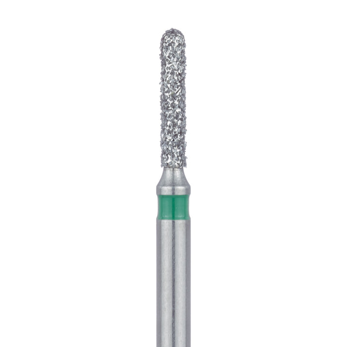 Long Round End Cylinder Diamond Bur, 1.2mm Ø, Coarse, FG - 838LG-012-FG - Avtec Dental
