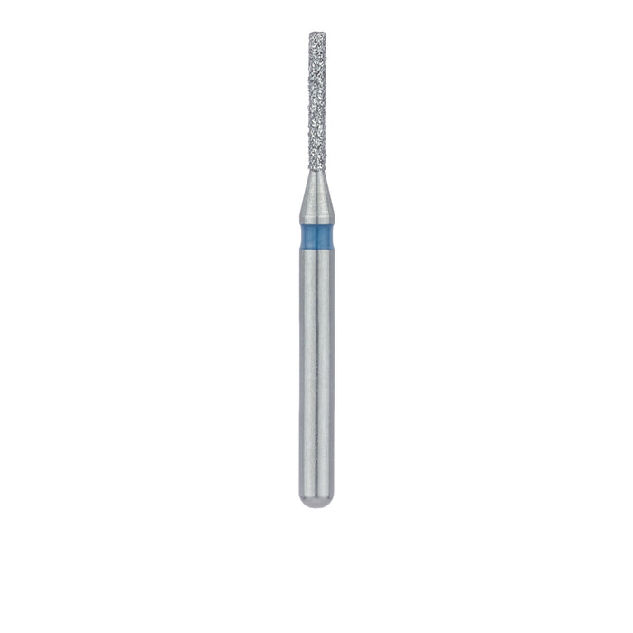 Round Edge Long Cylinder Diamond Bur, 0.8mm Ø, Medium, FG - 841-008-FG - Avtec Dental