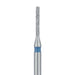 Round Edge Long Cylinder Diamond Bur, 0.8mm Ø, Medium, FG - 841-008-FG - Avtec Dental