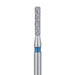 Round Edge Long Cylinder Diamond Bur, 1.2mm Ø, Medium, FG - 841-012-FG - Avtec Dental