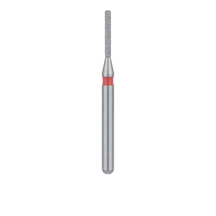 Round Edge Long Cylinder Diamond Bur, 0.8mm Ø, Fine, FG - 841F-008-FG - Avtec Dental
