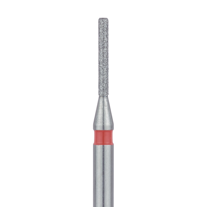 Round Edge Long Cylinder Diamond Bur, 0.8mm Ø, Fine, FG - 841F-008-FG - Avtec Dental