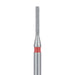 Round Edge Long Cylinder Diamond Bur, 0.8mm Ø, Fine, FG - 841F-008-FG - Avtec Dental
