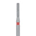 Round Edge Long Cylinder Diamond Bur, 1.2mm Ø, Fine, FG - 841F-012-FG - Avtec Dental