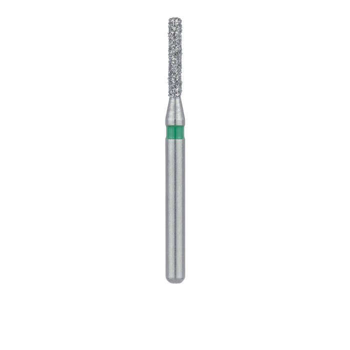 Round Edge Long Cylinder Diamond Bur, 1.2mm Ø, Coarse, FG - 841G-012-FG - Avtec Dental