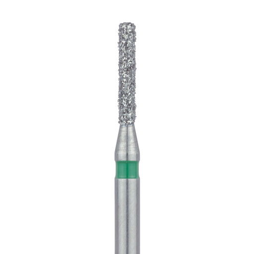 Round Edge Long Cylinder Diamond Bur, 1.2mm Ø, Coarse, FG - 841G-012-FG - Avtec Dental