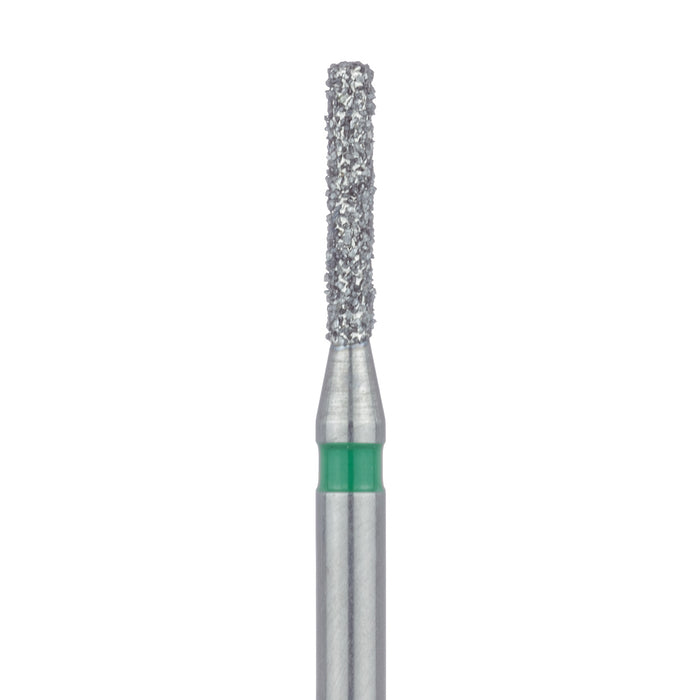 Round Edge Long Cylinder Diamond Bur, 1.2mm Ø, Coarse, FG - 841G-012-FG - Avtec Dental