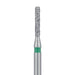 Round Edge Long Cylinder Diamond Bur, 1.2mm Ø, Coarse, FG - 841G-012-FG - Avtec Dental