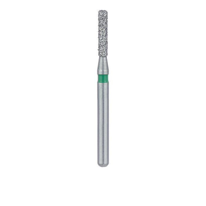 Round Edge Long Cylinder Diamond Bur, 1.4mm Ø, Coarse, FG - 841G-014-FG - Avtec Dental