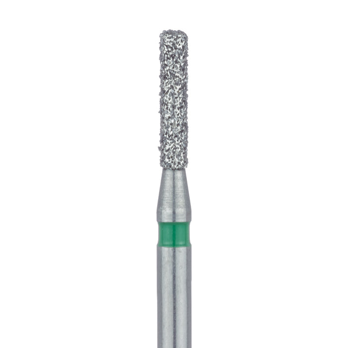 Round Edge Long Cylinder Diamond Bur, 1.4mm Ø, Coarse, FG - 841G-014-FG - Avtec Dental