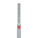 Round Edge Extra Long Cylinder Diamond Bur, 1.2mm Ø, Fine, FG - 842F-012-FG - Avtec Dental