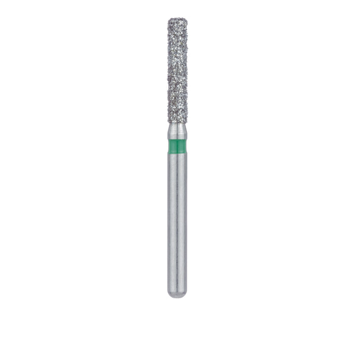 Round Edge Extra Long Cylinder Diamond Bur, 1.6mm Ø, Coarse, FG - 842G-016-FG - Avtec Dental