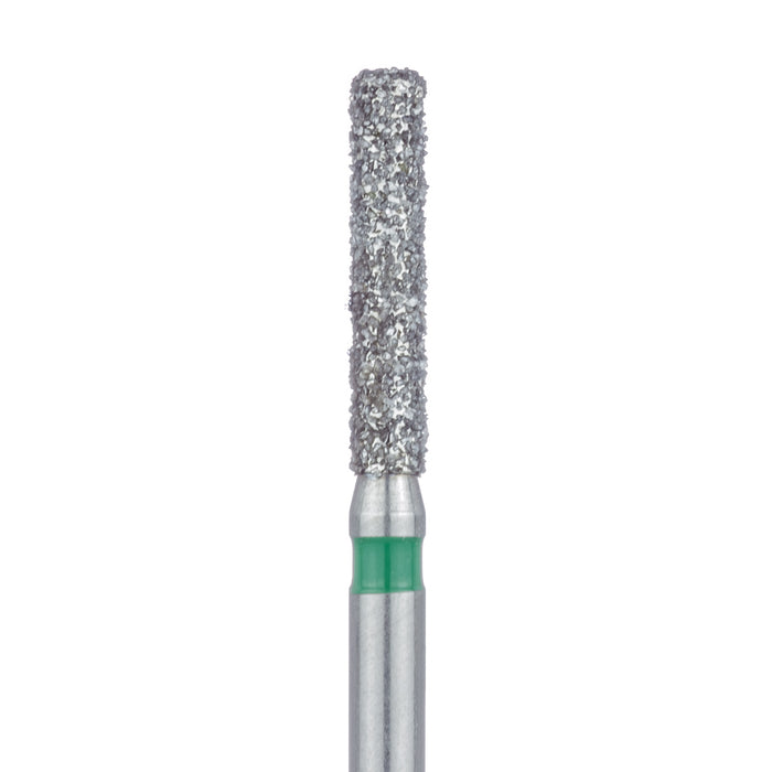 Round Edge Extra Long Cylinder Diamond Bur, 1.6mm Ø, Coarse, FG - 842G-016-FG - Avtec Dental