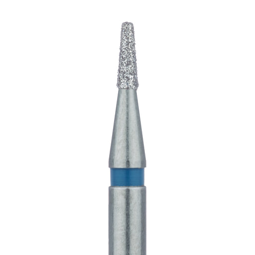 Tapered Flat End Diamond Bur, 1.4mm Ø, Medium, 0.8mm Tip Ø, RA - 845-014-RA - Avtec Dental