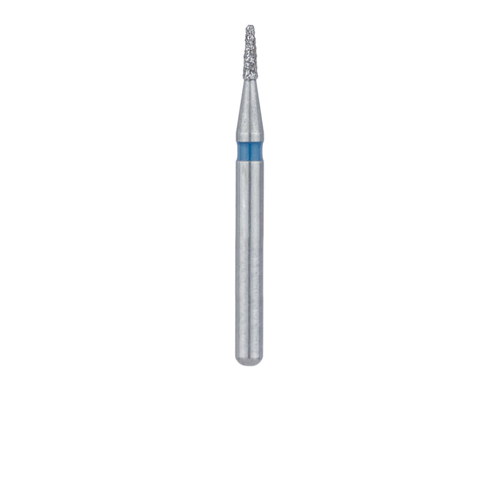 Tapered Flat End Diamond Bur, 1mm Ø, Medium, 0.6mm Tip Ø, FG - 845-010-FG - Avtec Dental