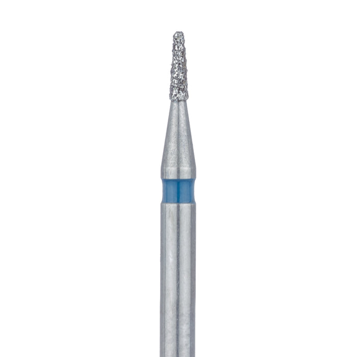 Tapered Flat End Diamond Bur, 0.9mm Ø, Medium, 0.5mm Tip Ø, FG - 845-009-FG - Avtec Dental