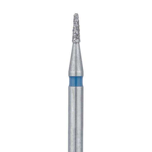 Tapered Flat End Diamond Bur, 1mm Ø, Medium, 0.6mm Tip Ø, FG - 845-010-FG - Avtec Dental