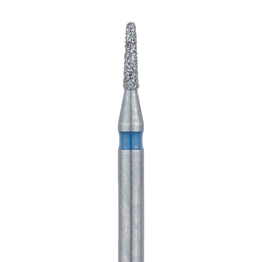 Tapered Flat End Diamond Bur, 1mm Ø, Medium, 0.6mm Tip Ø, HP - 845-010-HP - Avtec Dental