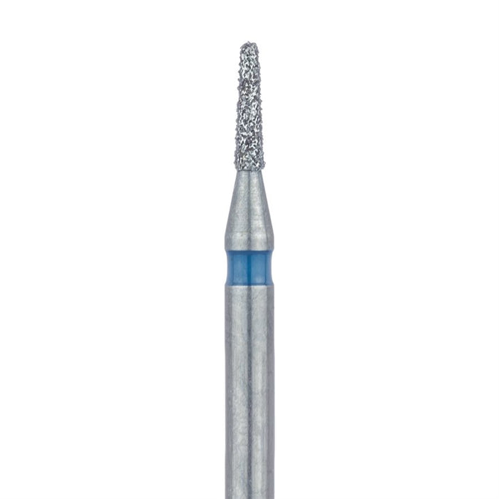 Tapered Flat End Diamond Bur, 1mm Ø, Medium, 0.6mm Tip Ø, HP - 845-010-HP - Avtec Dental