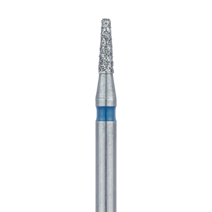 Tapered Flat End Diamond Bur, 1.2mm Ø, Medium, 0.7mm Tip Ø, FG - 845-012-FG - Avtec Dental
