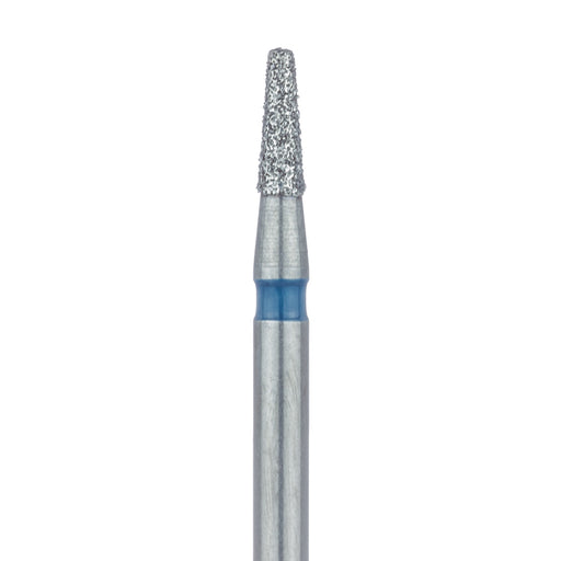Tapered Flat End Diamond Bur, 1.4mm Ø, Medium, 0.8mm Tip Ø, FG - 845-014-FG - Avtec Dental