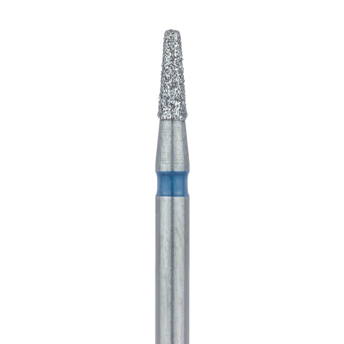 Tapered Flat End Diamond Bur, 1.4mm Ø, Medium, 0.8mm Tip Ø, FG - 845-014-FG - Avtec Dental