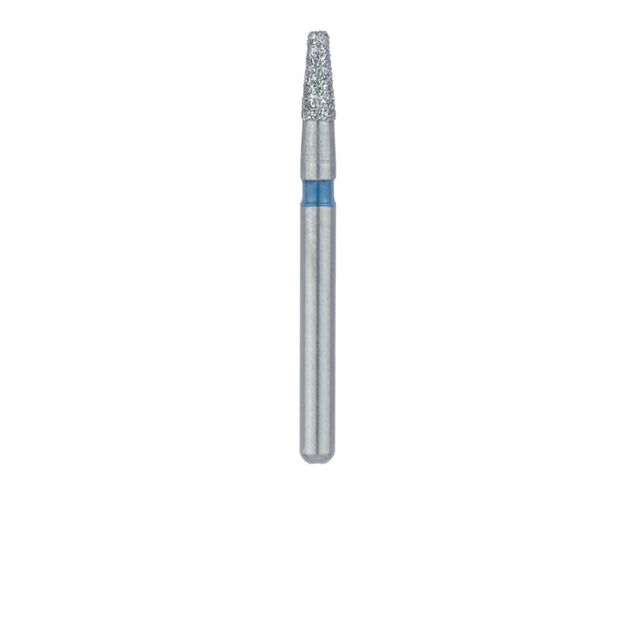 Tapered Flat End Diamond Bur, 1.6mm Ø, Medium, 0.9mm Tip Ø, FG - 845-016-FG - Avtec Dental