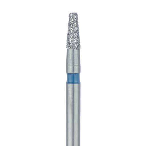 Tapered Flat End Diamond Bur, 1.6mm Ø, Medium, 0.9mm Tip Ø, FG - 845-016-FG - Avtec Dental