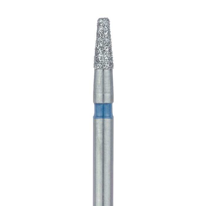 Tapered Flat End Diamond Bur, 1.6mm Ø, Medium, 0.9mm Tip Ø, FG - 845-016-FG - Avtec Dental
