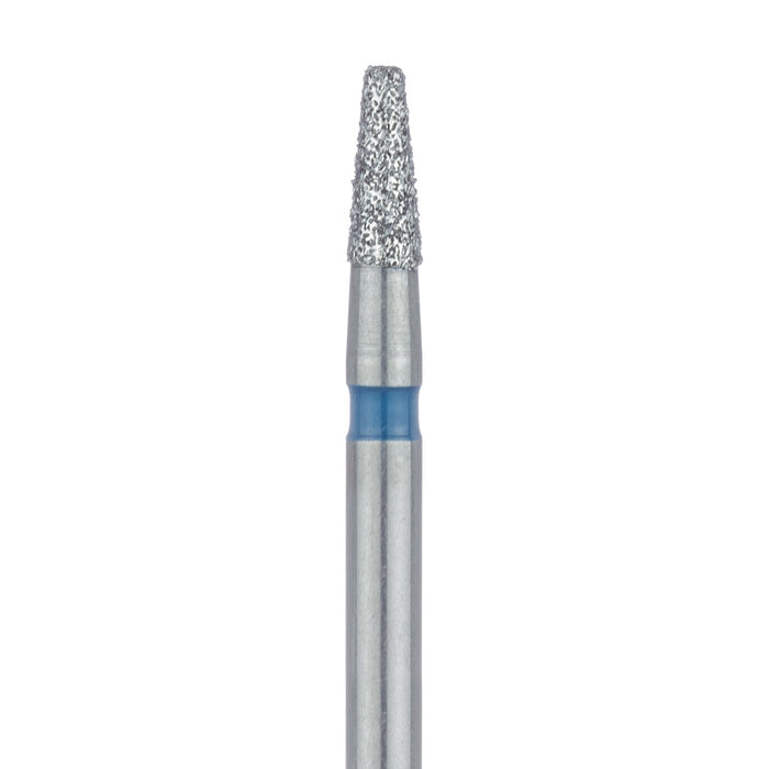 Tapered Round Edge Diamond Bur, 1.6mm Ø, Medium, 0.9mm Tip Ø, FG - 845R-016-FG - Avtec Dental