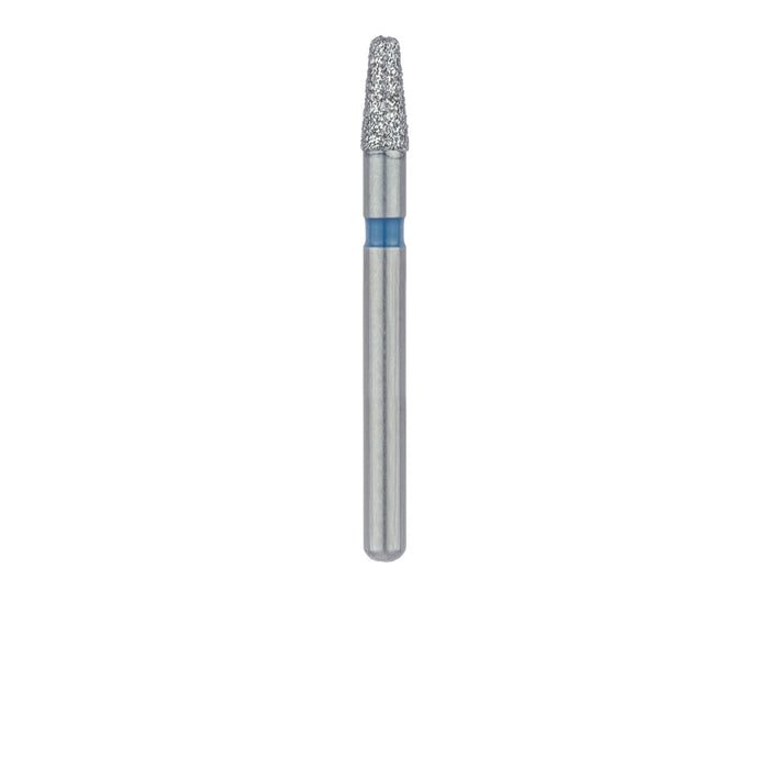Tapered Round Edge Diamond Bur, 1.8mm Ø, Medium, 1.2mm Tip Ø, FG - 845R-018-FG - Avtec Dental