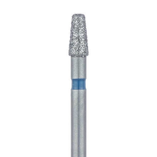 Tapered Round Edge Diamond Bur, 2.1mm Ø, Medium, 1.4mm Tip Ø, FG - 845R-021-FG - Avtec Dental