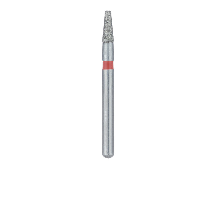 Tapered Round Edge Diamond Bur, 1.6mm Ø, Fine, 0.9mm Tip Ø, FG - 845RF-016-FG - Avtec Dental