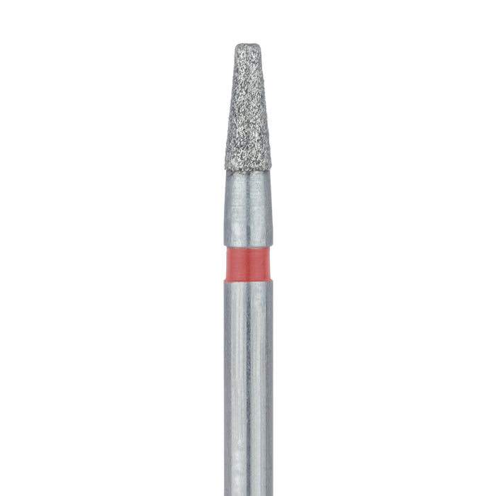 Tapered Round Edge Diamond Bur, 1.6mm Ø, Fine, 0.9mm Tip Ø, FG - 845RF-016-FG - Avtec Dental