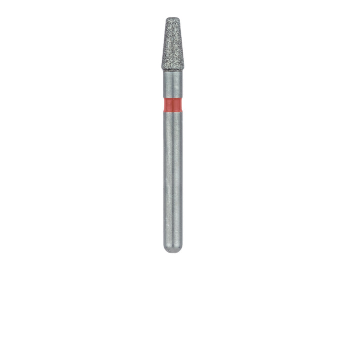 Tapered Round Edge Diamond Bur, 1.8mm Ø, Fine, 1.2mm Tip Ø, FG - 845RF-018-FG - Avtec Dental