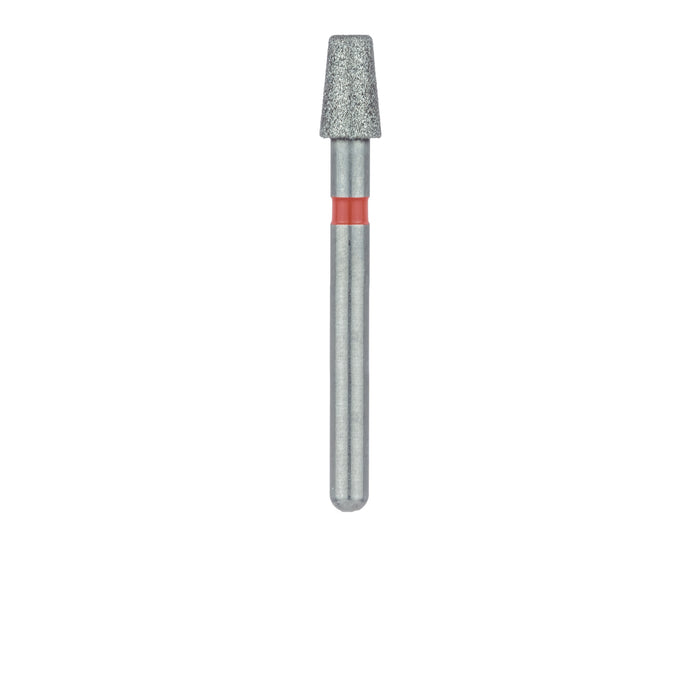 Tapered Round Edge Diamond Bur, 2.5mm Ø, Fine, 1.8mm Tip Ø, FG - 845RF-025-FG - Avtec Dental