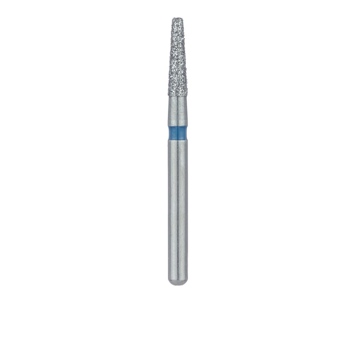 Tapered Flat End Diamond Bur, 1.4mm Ø, Medium, 0.8mm Tip Ø, FG - 846-014-FG - Avtec Dental