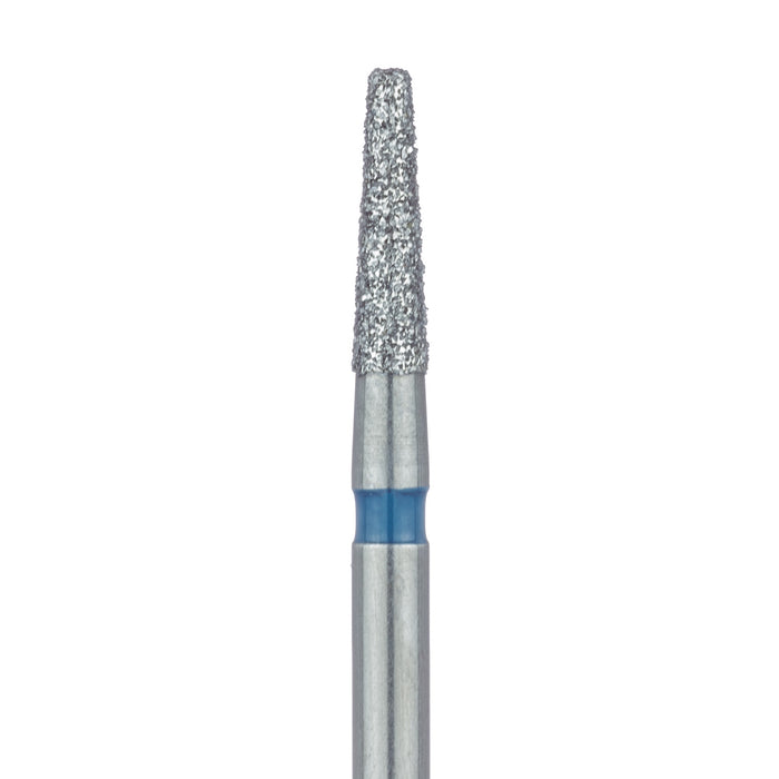 Tapered Flat End Diamond Bur, 1.4mm Ø, Medium, 0.8mm Tip Ø, FG - 846-014-FG - Avtec Dental