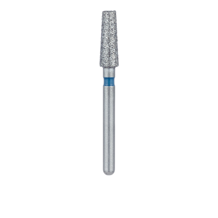 Tapered Flat End Diamond Bur, 2.5mm Ø, Medium, 1.8mm Tip Ø, FG - 846-025-FG - Avtec Dental