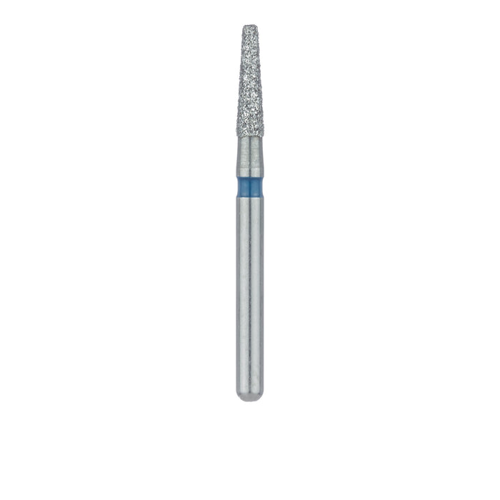 Tapered Round Edge Diamond Bur, 1.6mm Ø, Medium, 0.9mm Tip Ø, FG - 846R-016-FG - Avtec Dental