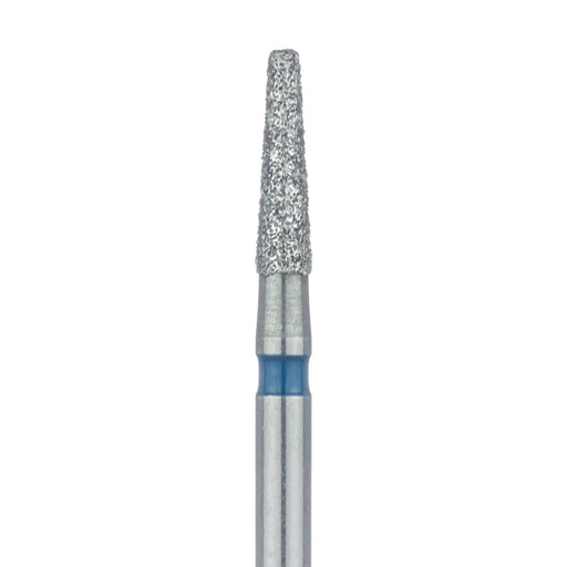 Tapered Round Edge Diamond Bur, 1.6mm Ø, Medium, 0.9mm Tip Ø, FG - 846R-016-FG - Avtec Dental