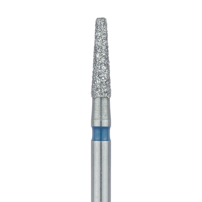 Tapered Round Edge Diamond Bur, 1.6mm Ø, Medium, 0.9mm Tip Ø, FG - 846R-016-FG - Avtec Dental
