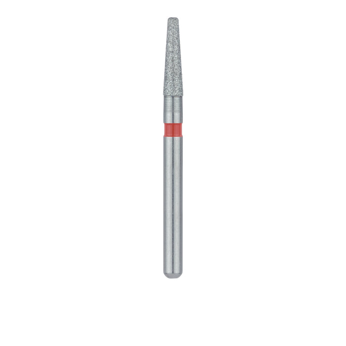 Tapered Round Edge Diamond Bur, 1.6mm Ø, Fine, 0.9mm Tip Ø, FG - 846RF-016-FG - Avtec Dental