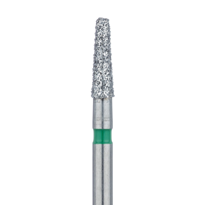 Tapered Round Edge Diamond Bur, 1.8mm Ø, Coarse, 1.1mm Tip Ø, FG - 846RG-018-FG - Avtec Dental