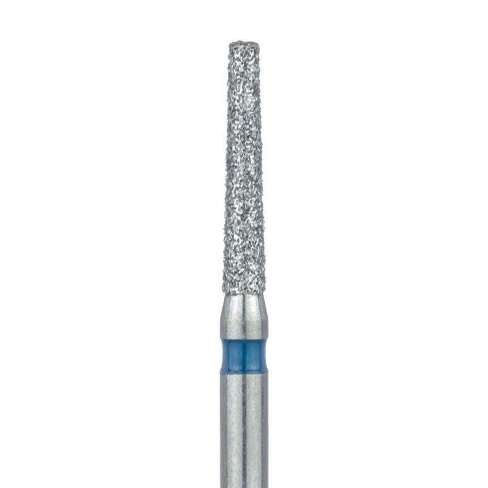 Long Tapered Flat End Diamond Bur, 1.4mm Ø, Medium, 0.8mm Tip Ø, FG - 847-014-FG - Avtec Dental