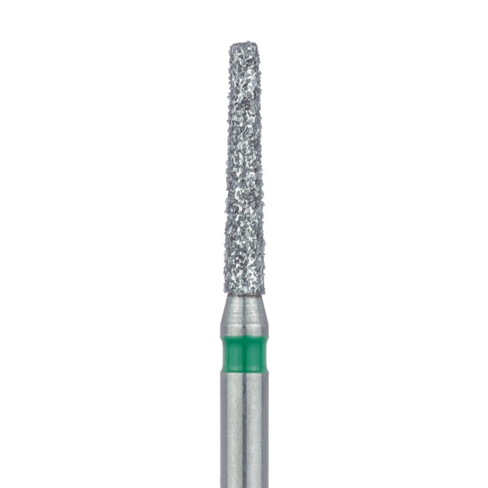 Long Tapered Flat End Diamond Bur, 1.4mm Ø, Coarse, FG - 847G-014-FG - Avtec Dental
