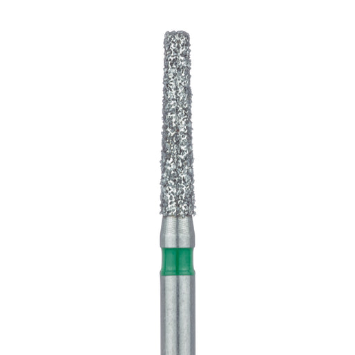 Long Tapered Flat End Diamond Bur, 1.6mm Ø, Coarse, FG - 847G-016-FG - Avtec Dental